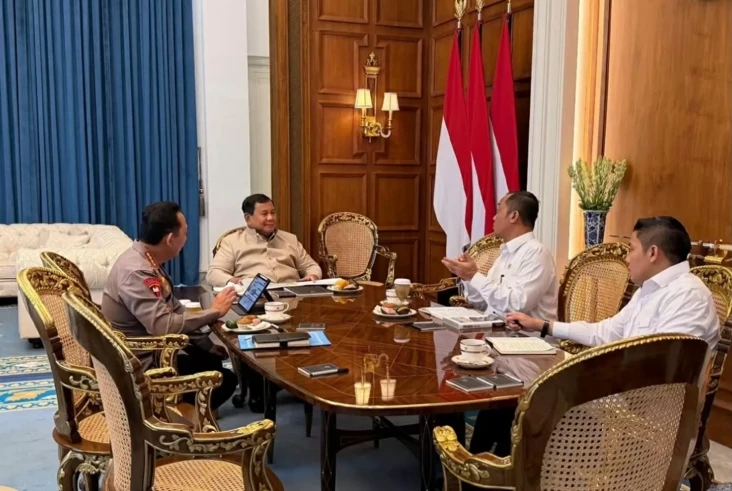 Prabowo Bertemu Kapolri...