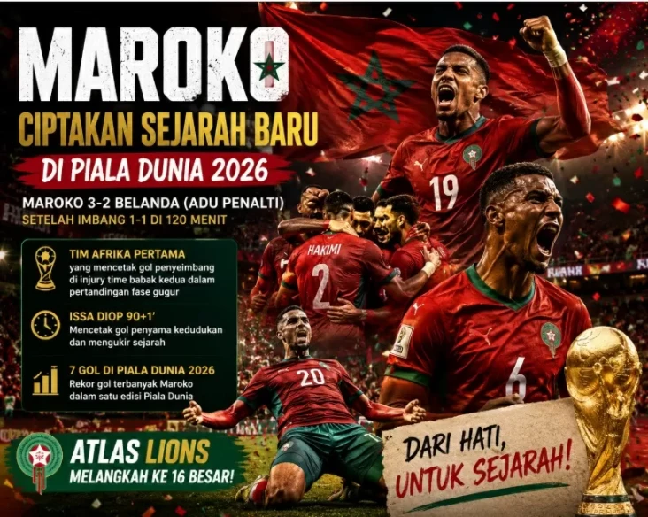 Maroko Ciptakan Sejarah...