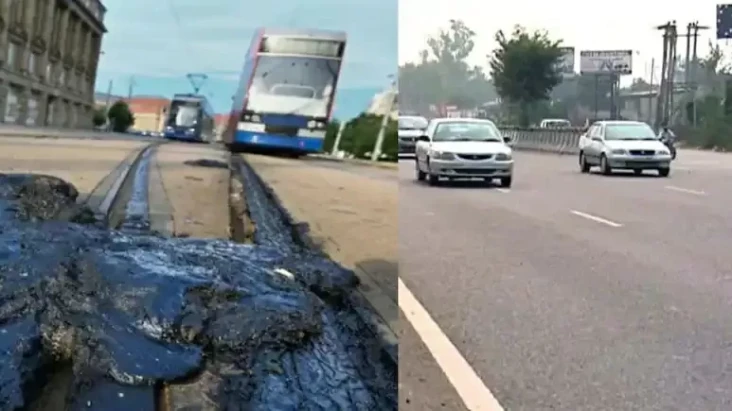 Jalanan di Inggris Meleleh...