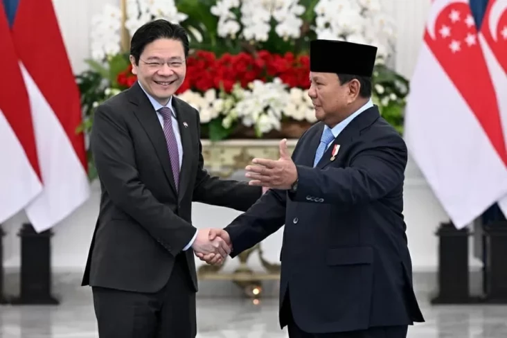 Prabowo dan PM Wong...