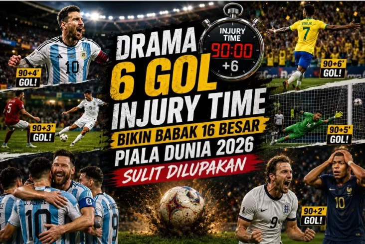 Drama 6 Gol Injury Time...