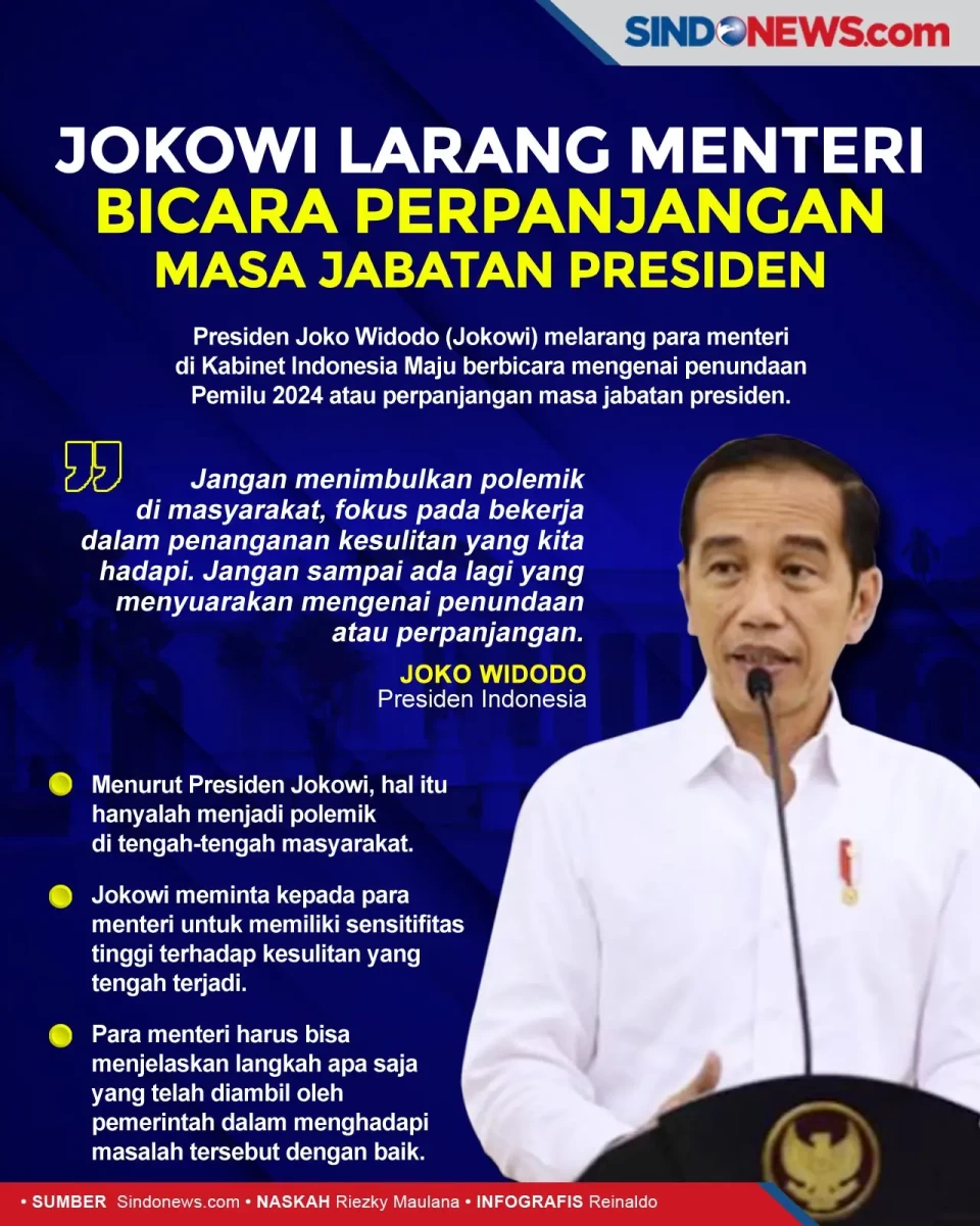 Jokowi Larang Menteri...