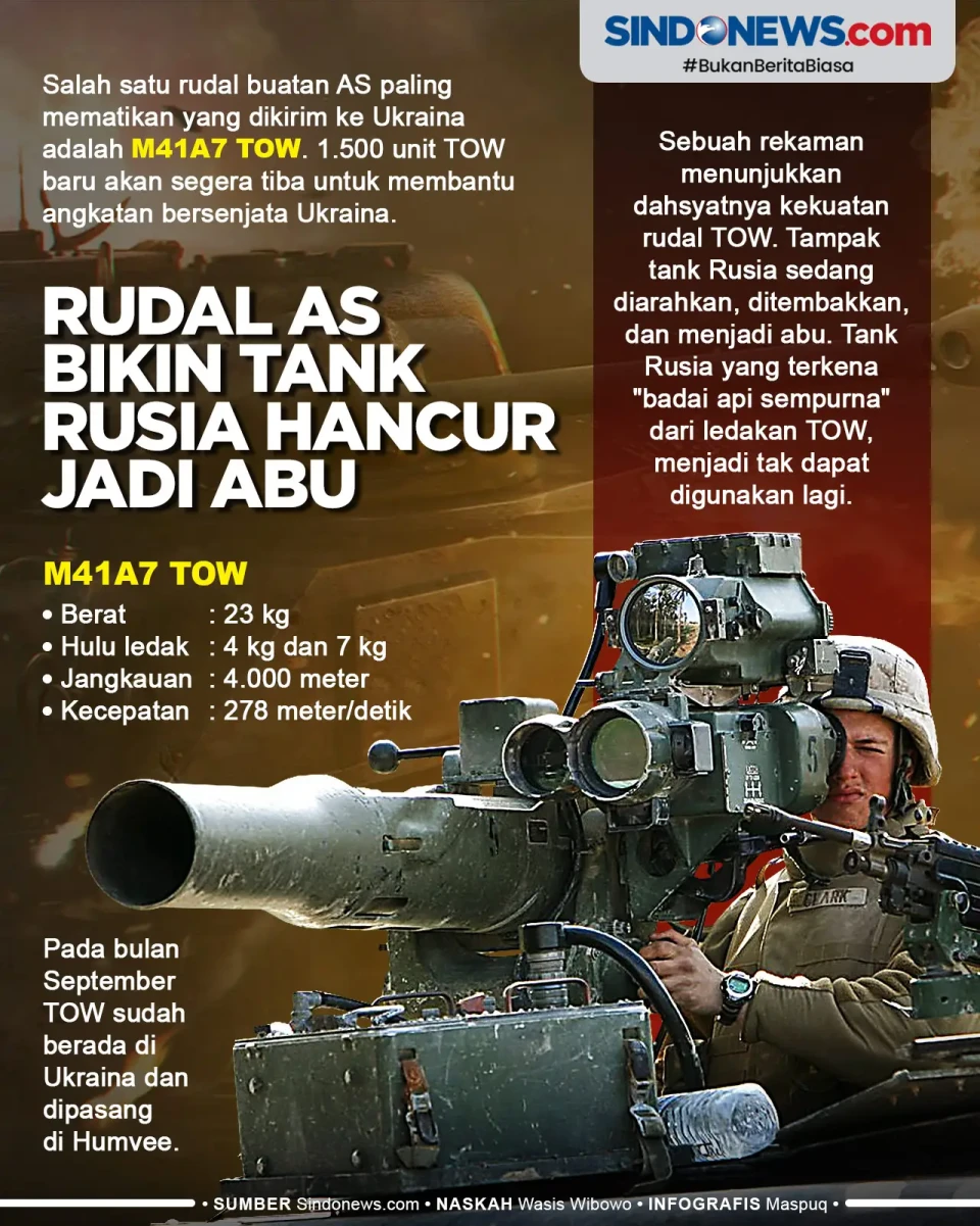 M41A7 TOW, Rudal AS...