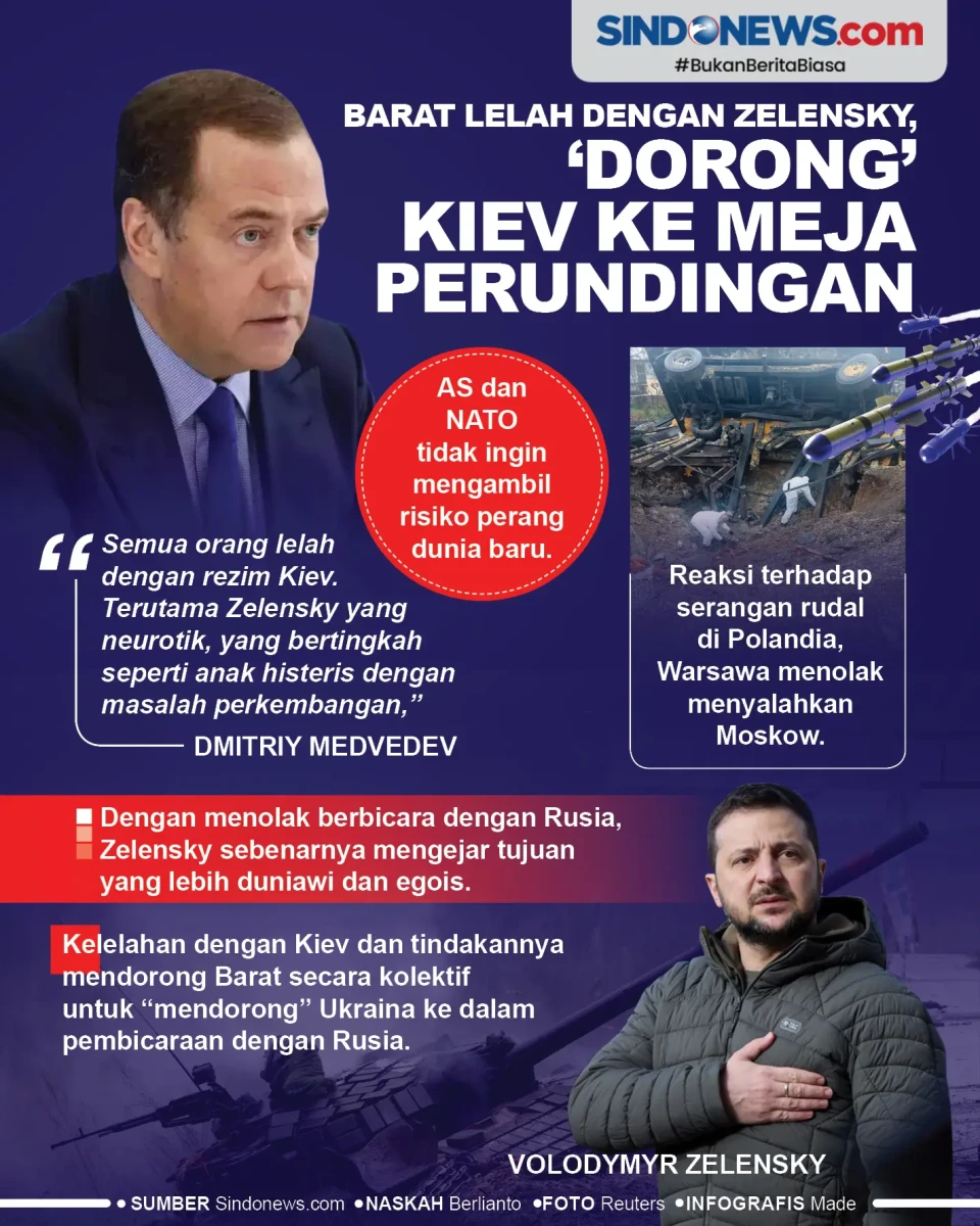Barat Lelah dengan Zelensky,...