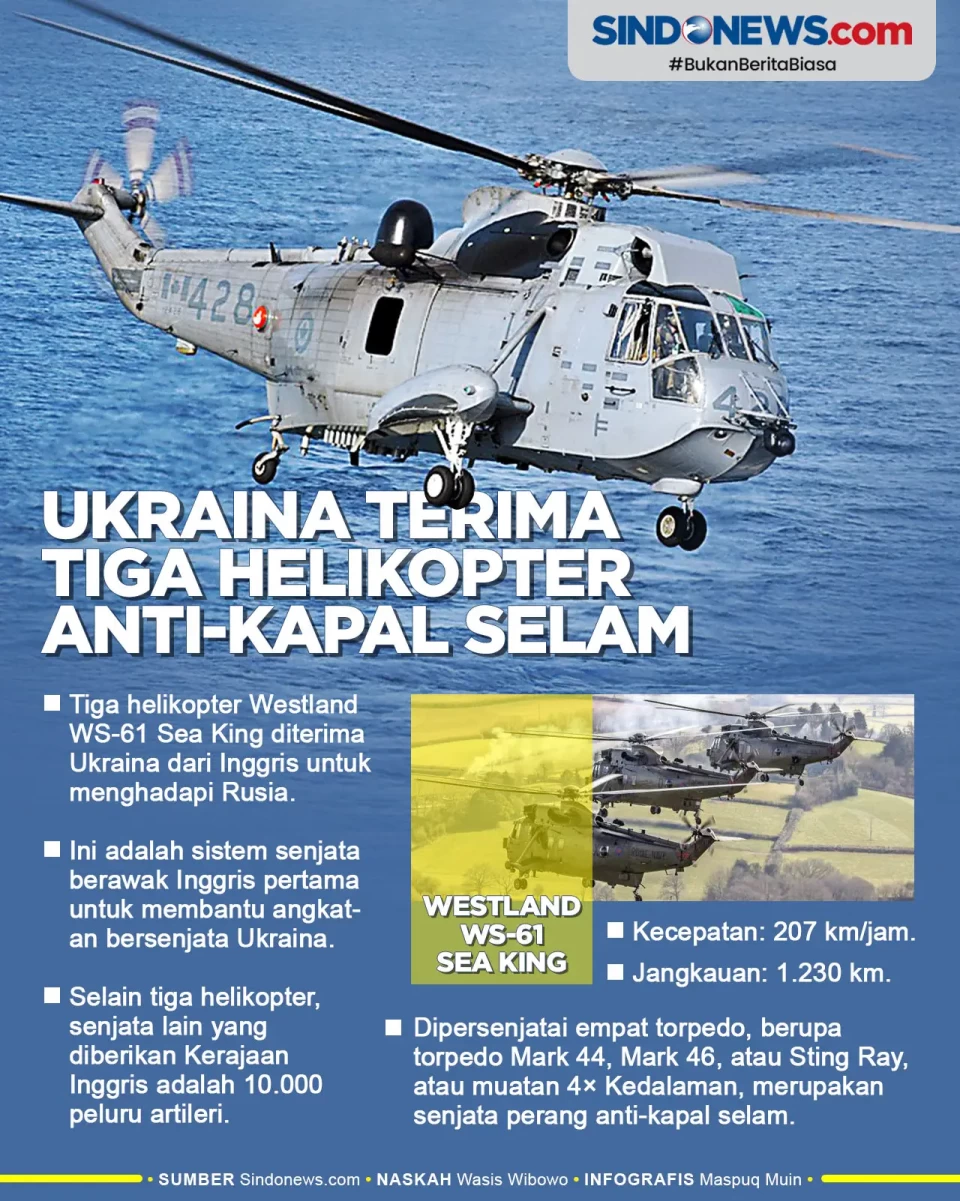 Ukraina Terima Helikopter...