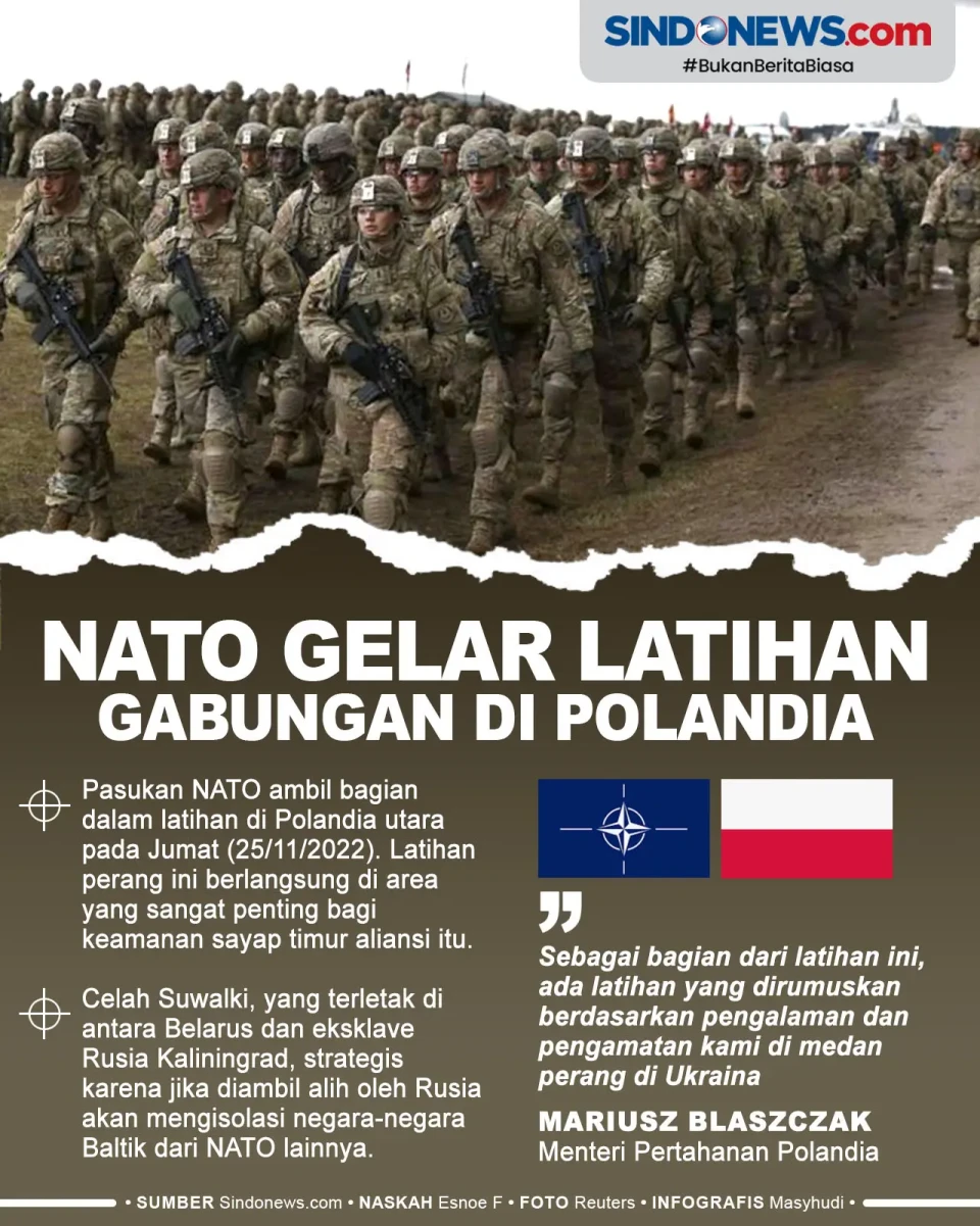 Pasukan NATO Gelar Latihan...