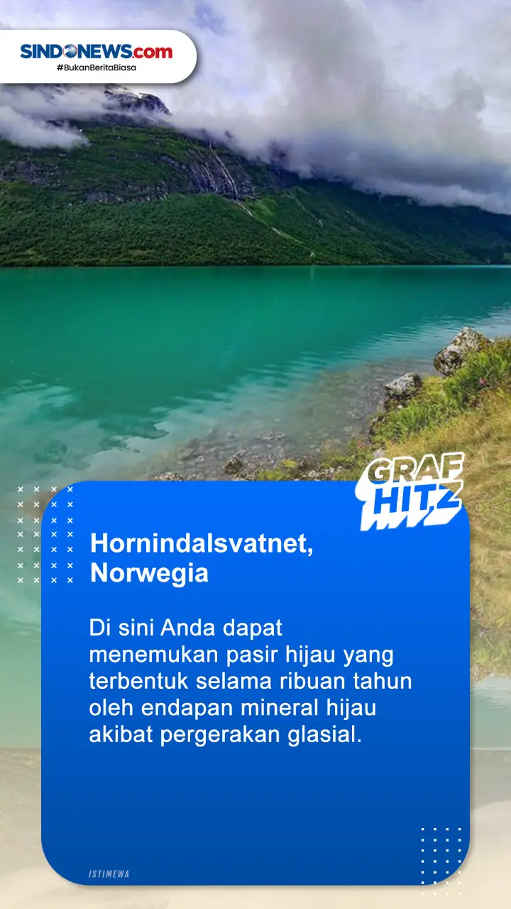 4 Pantai Berpasir Hijau...