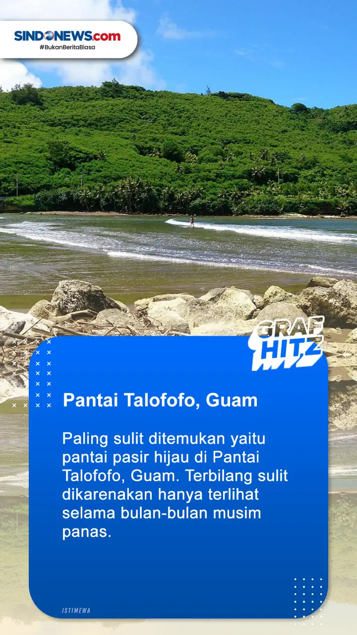 4 Pantai Berpasir Hijau...