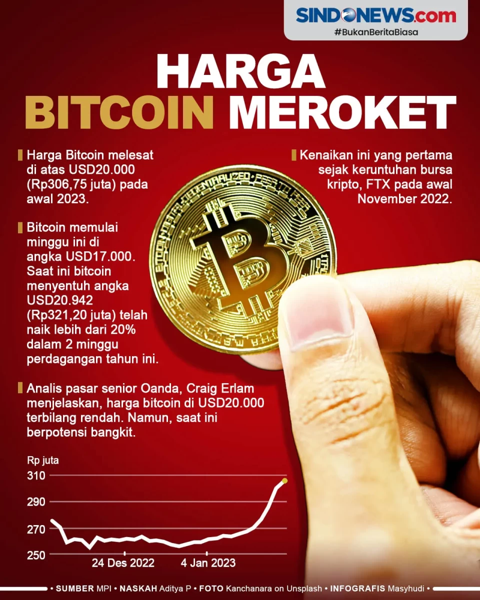 Awal 2023, Harga Bitcoin...