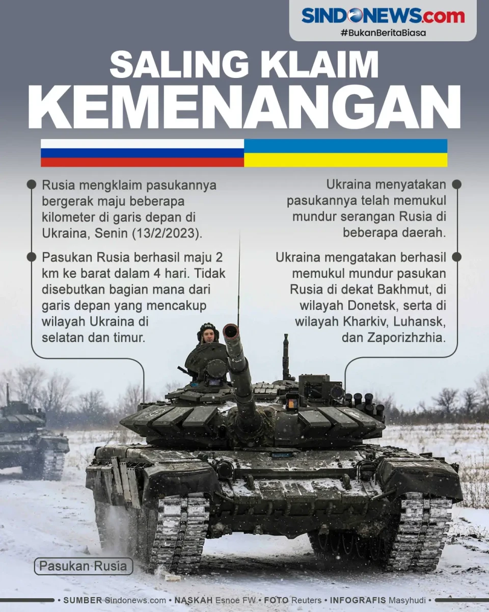 Rusia dan Ukraina Saling...