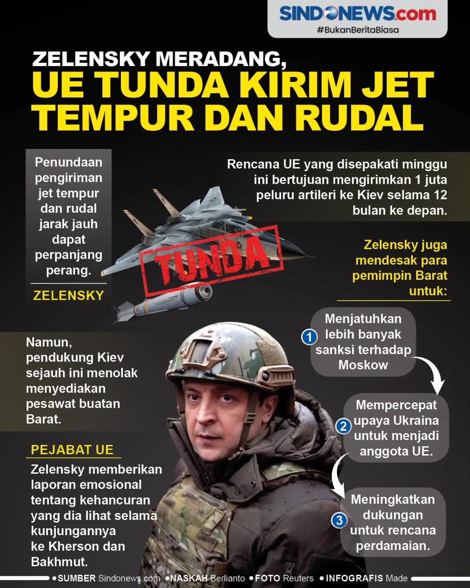 Zelensky Meradang, UE...