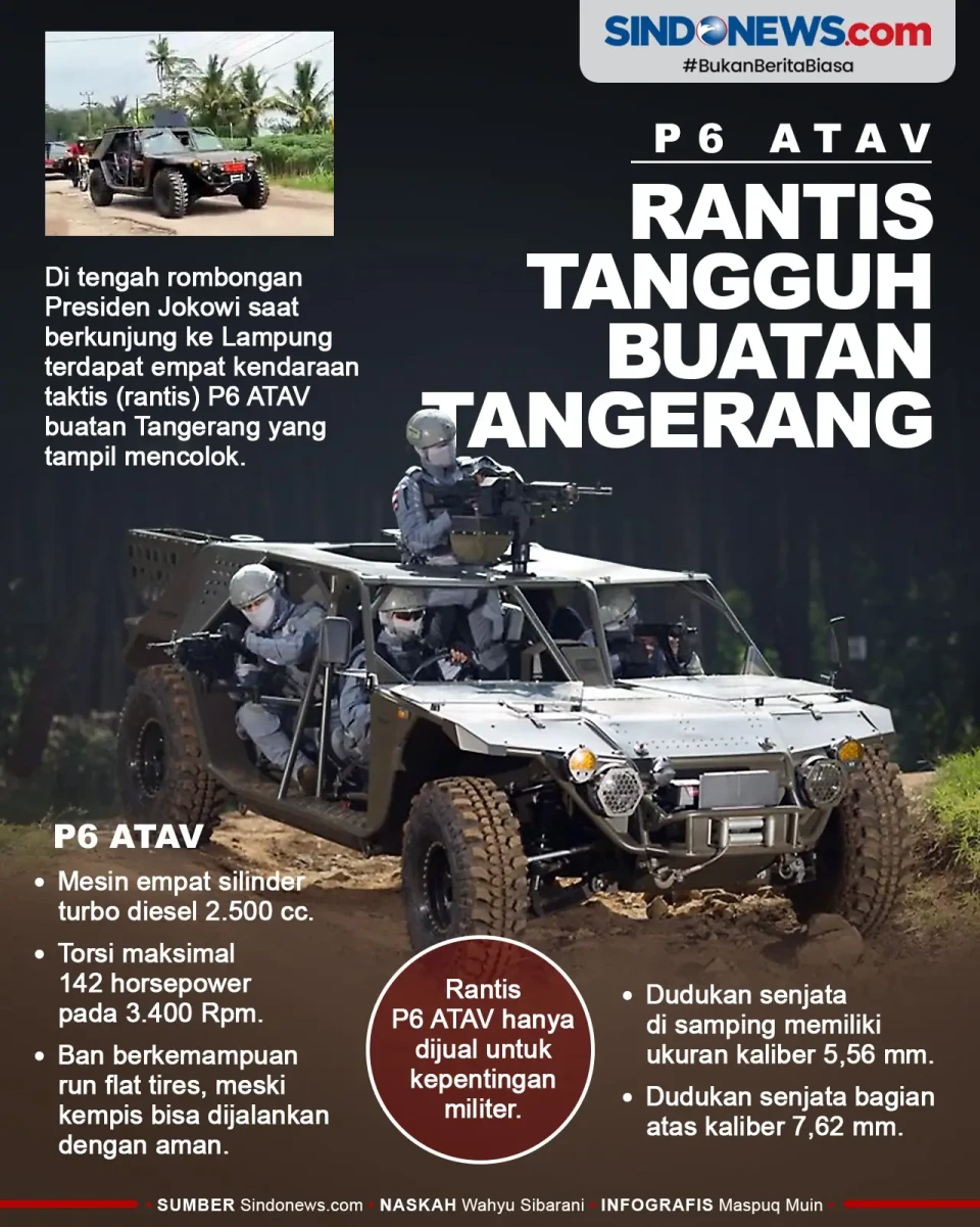 P6 ATAV, Kendaraan Taktis...