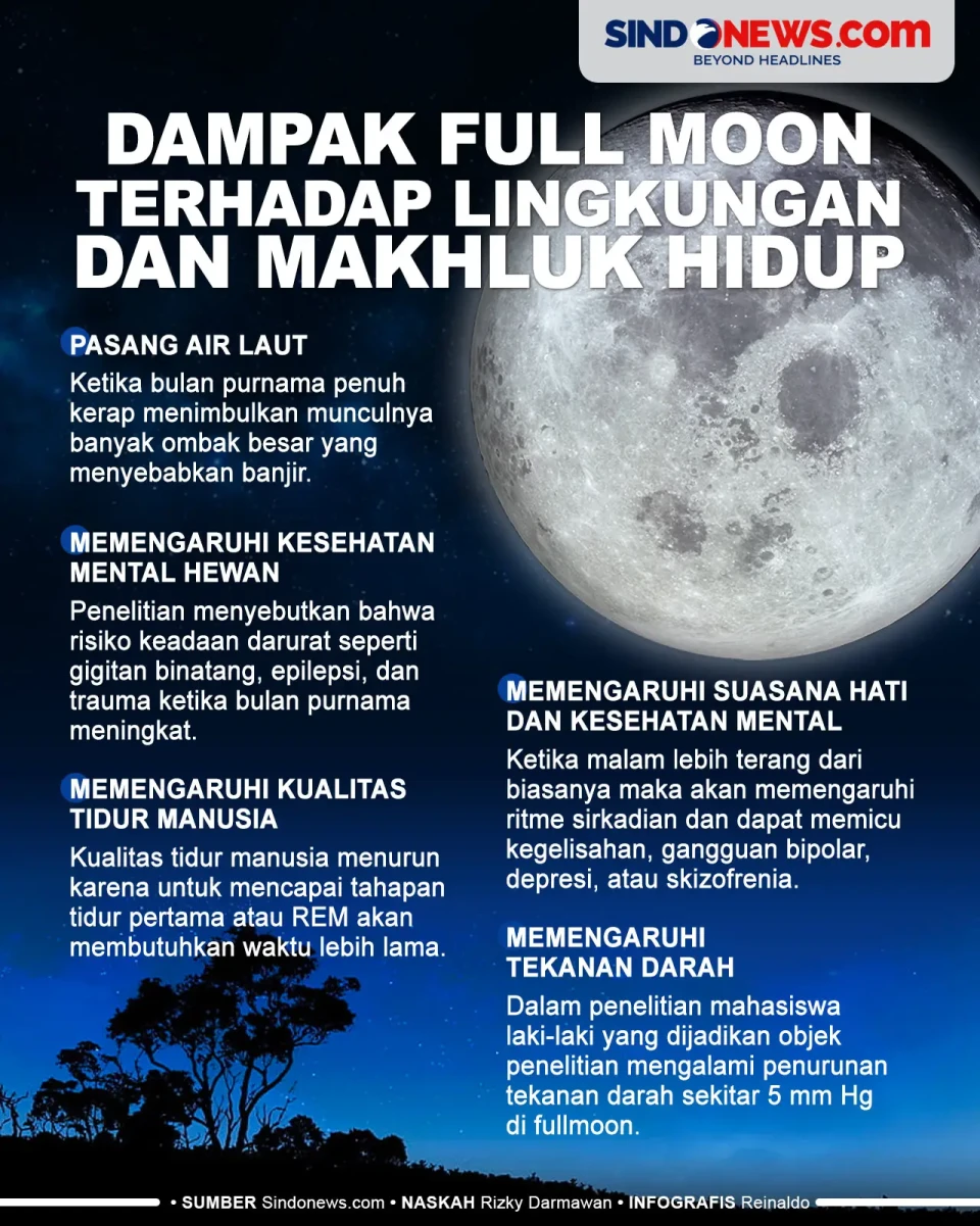 5 Dampak Full Moon terhadap...