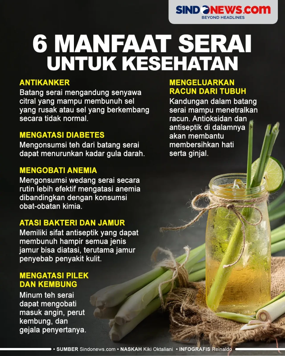6 Manfaat Serai untuk...
