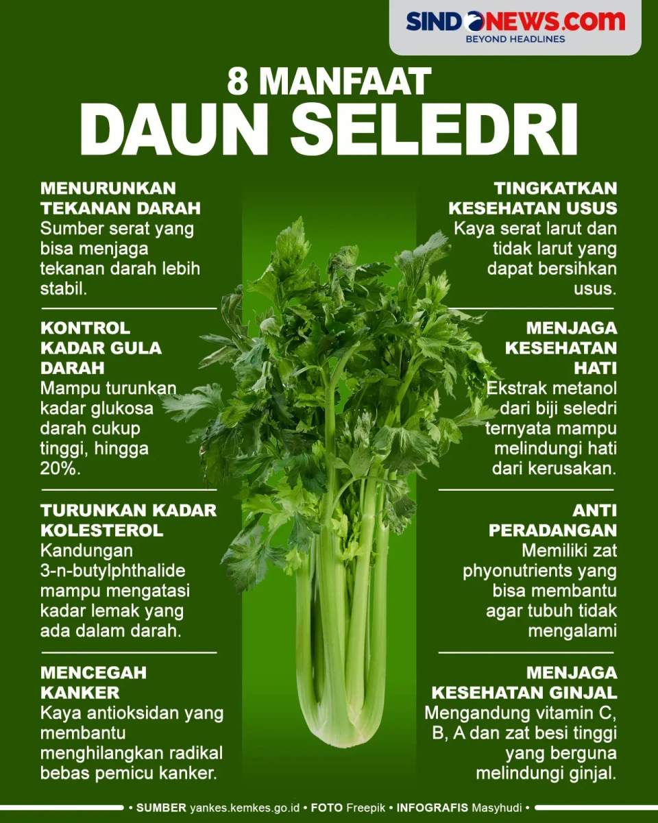 8 Manfaat Daun Seledri,...