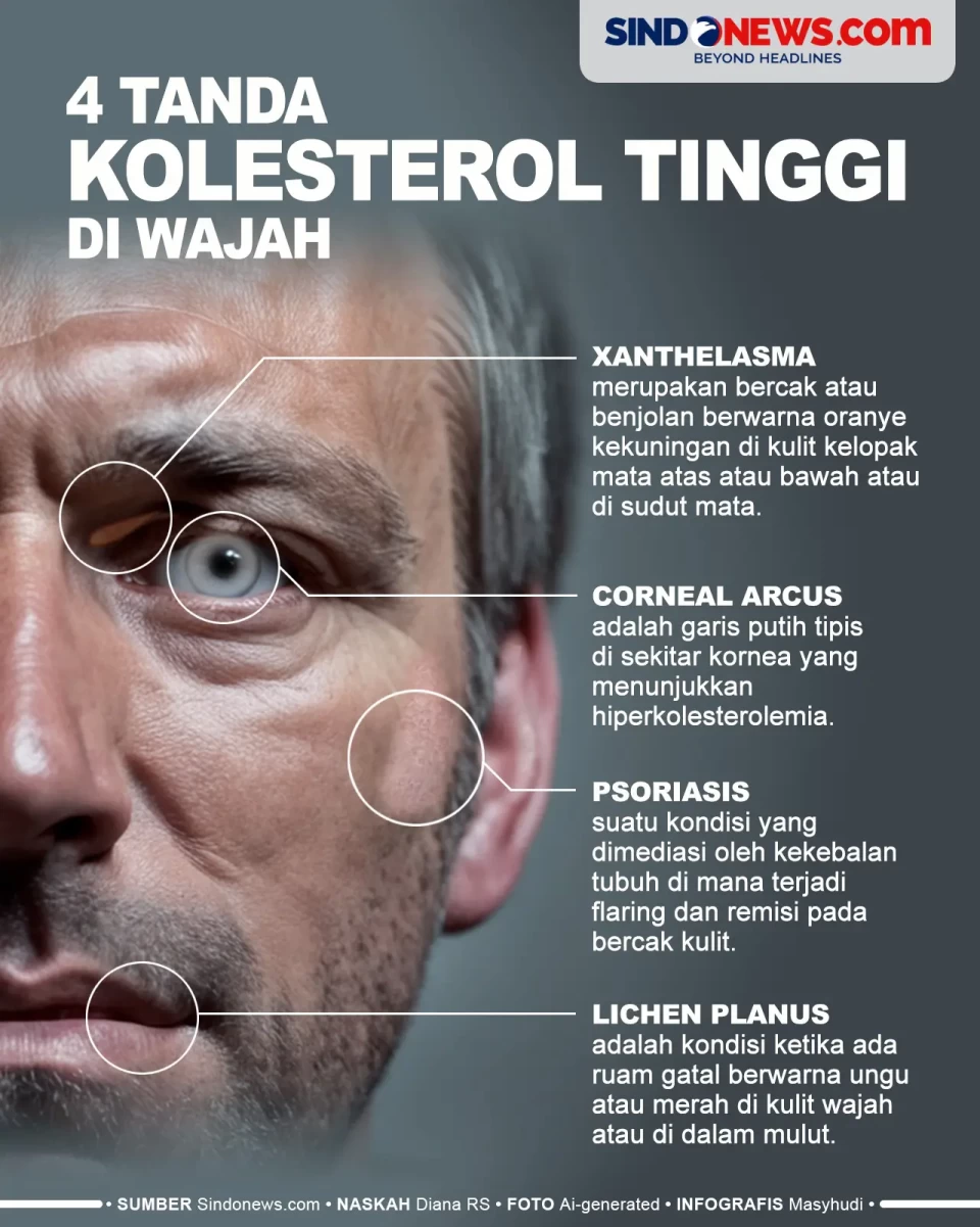 4 Tanda Kolesterol Tinggi...