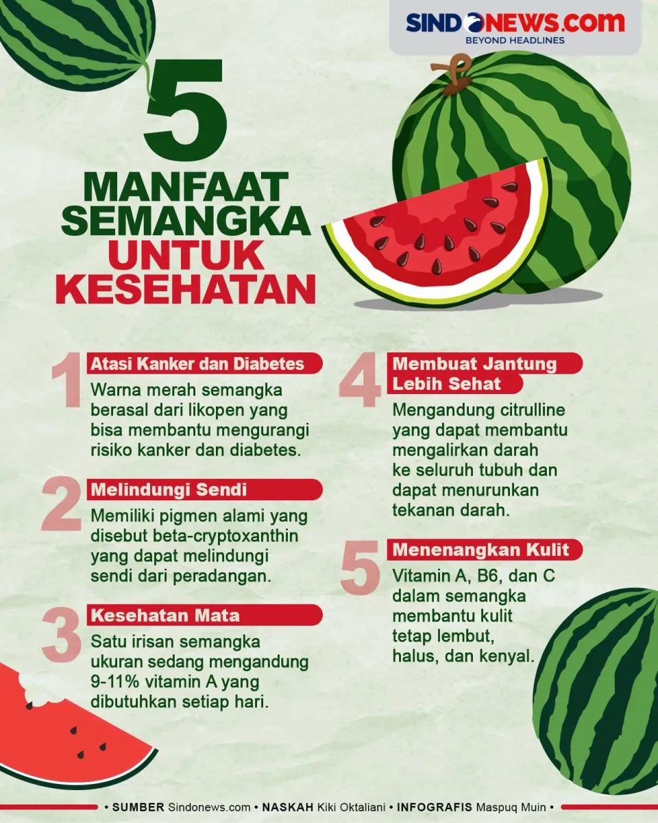 5 Manfaat Semangka,...