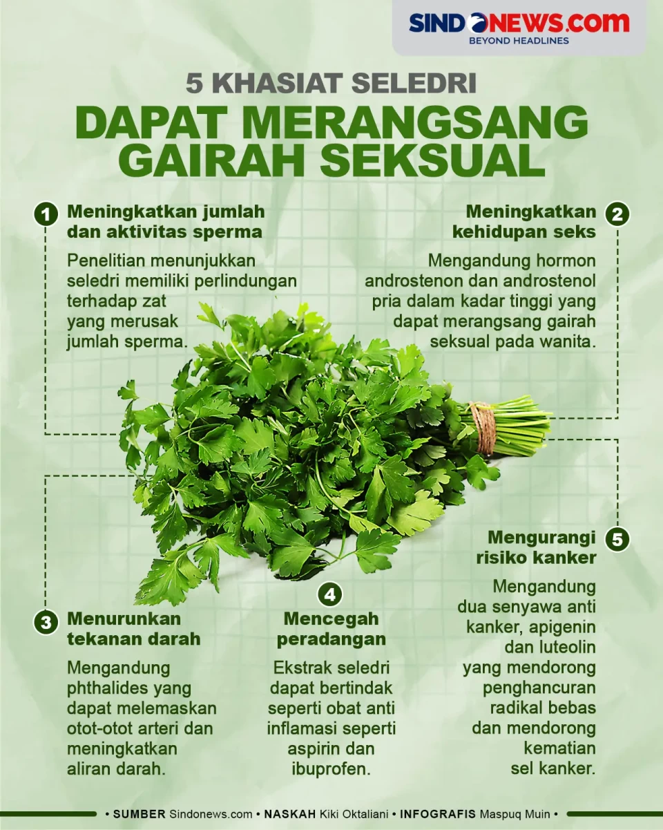 5 Khasiat Seledri, Bisa...