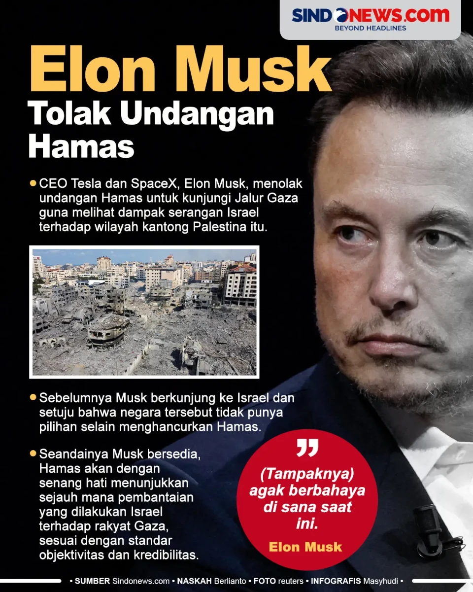 Elon Musk Tolak Undangan...