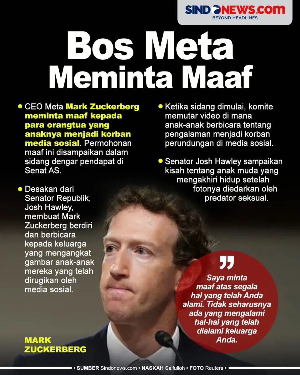 Bos Meta Minta Maaf...