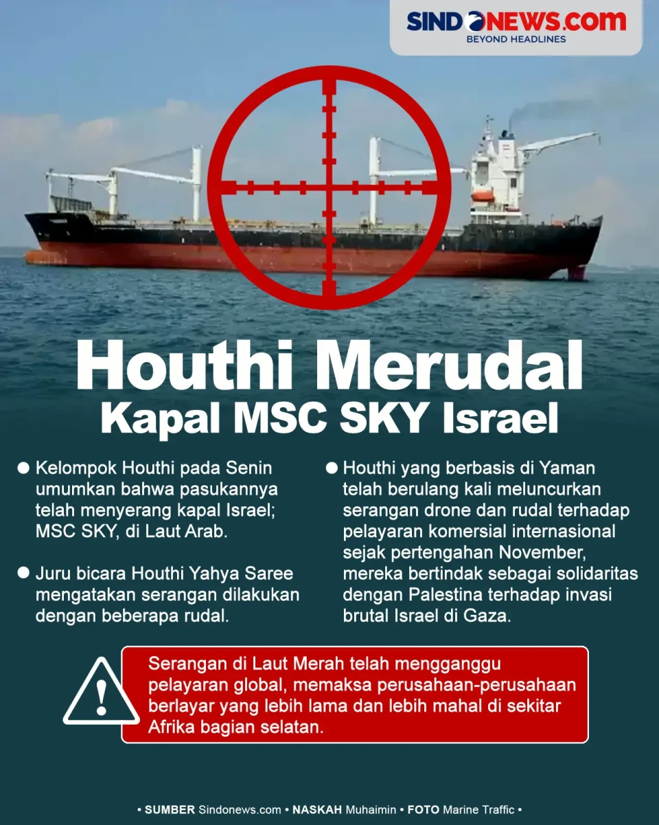 Kapal MSC SKY Milik...