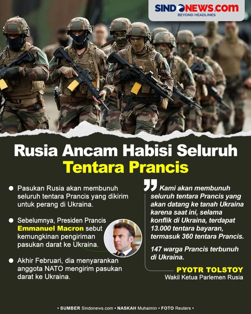 Tentara Prancis yang...