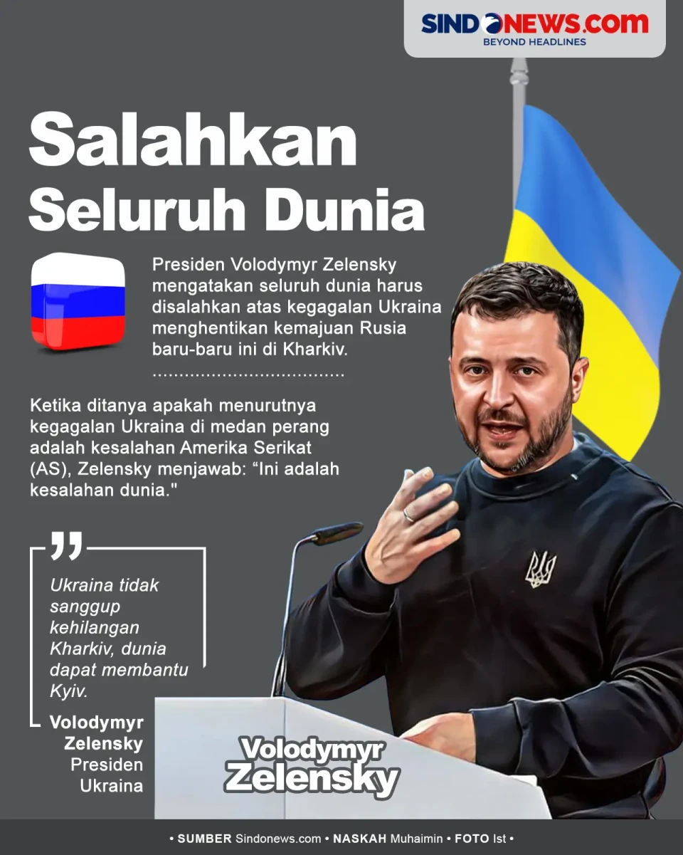 Zelensky Salahkan Seluruh...