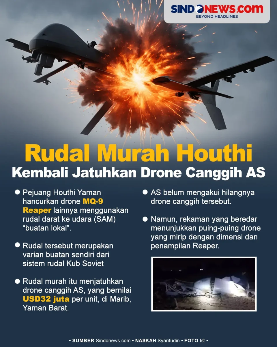 Rudal Murah Houthi Kembali...