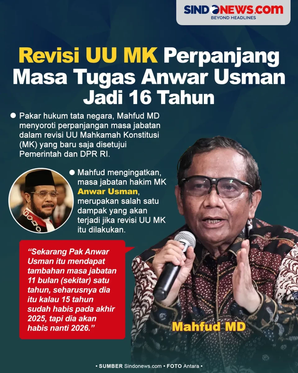 Mahfud MD: Revisi UU...