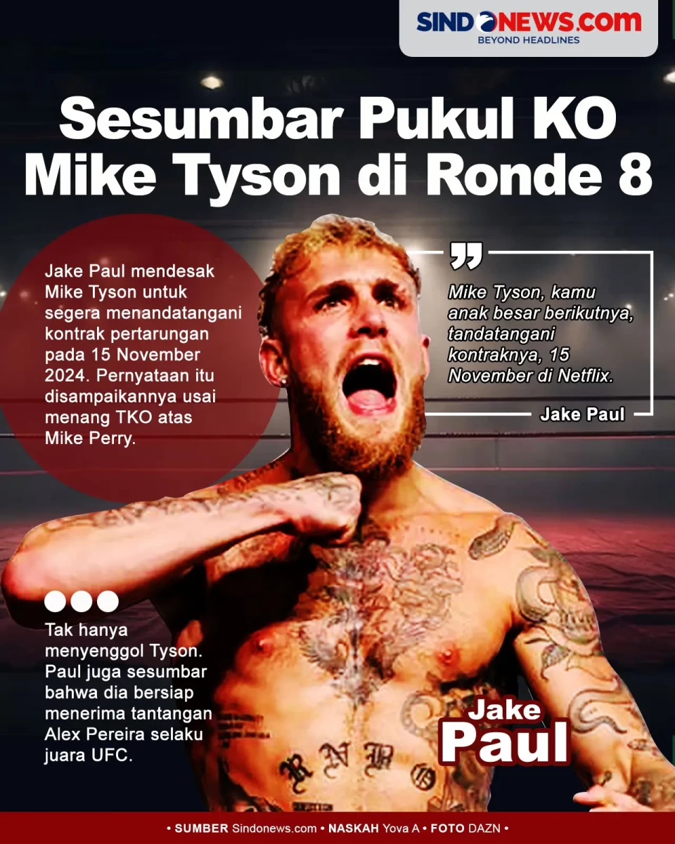 Jake Paul Sesumbar Bisa...