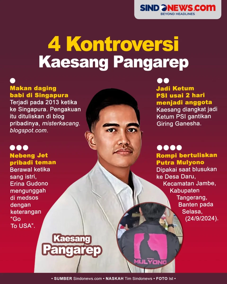 4 Kontroversi Kaesang,...