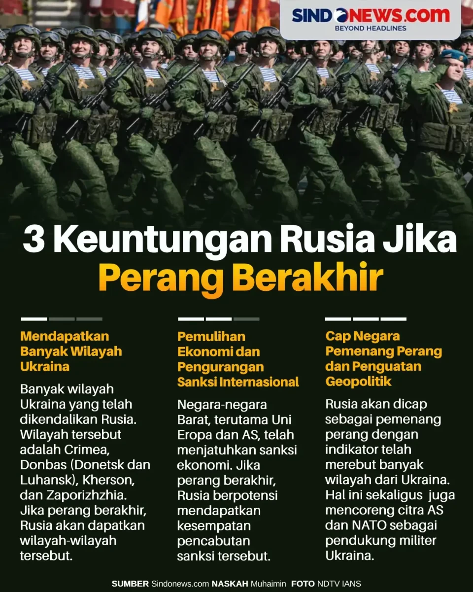 3 Keuntungan Rusia Jika...