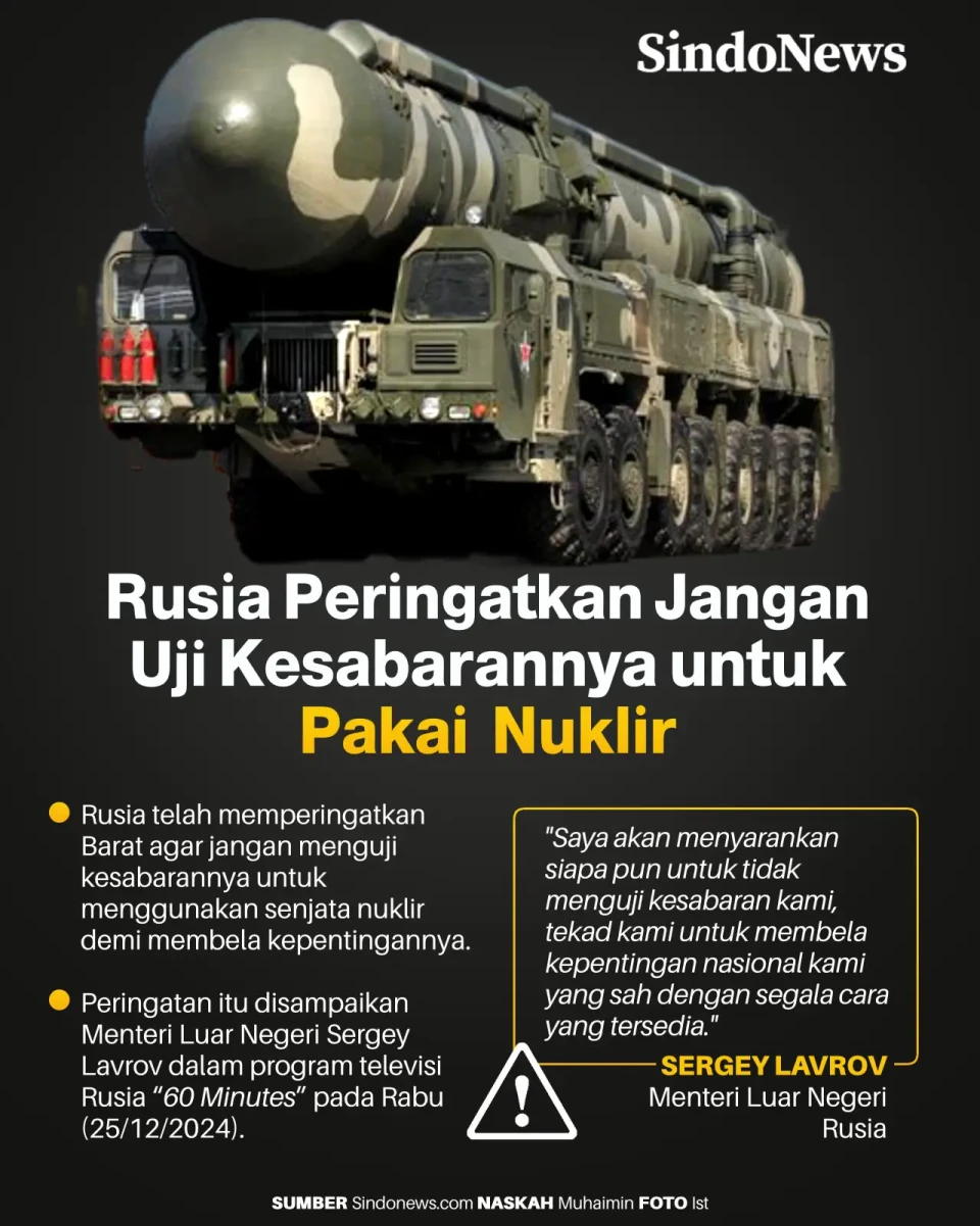 Rusia Peringatkan Jangan...