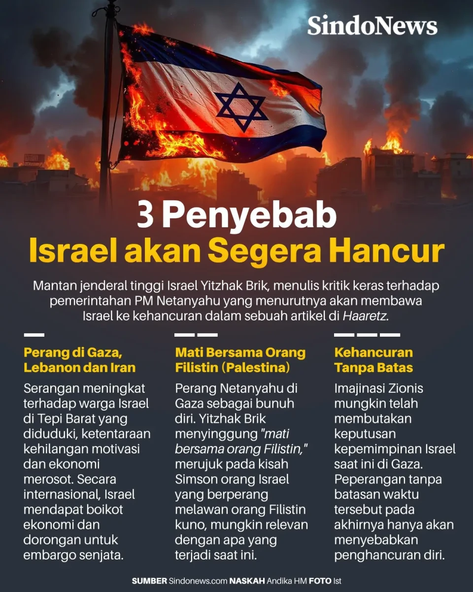 Mantan Jenderal Zionis:...