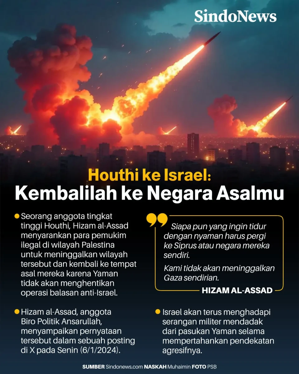 Pejuang Houthi ke Israel:...