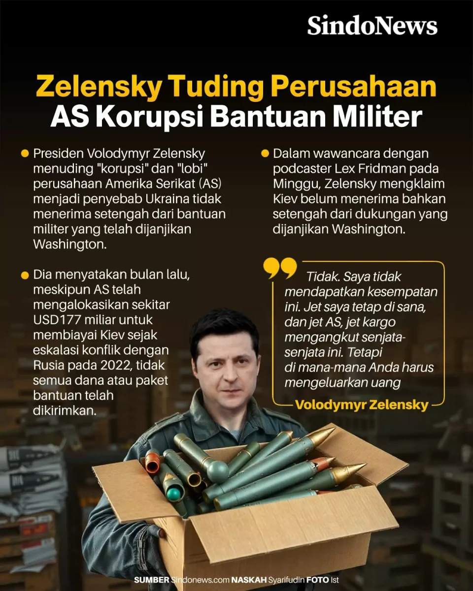 Zelensky Tuding Perusahaan...