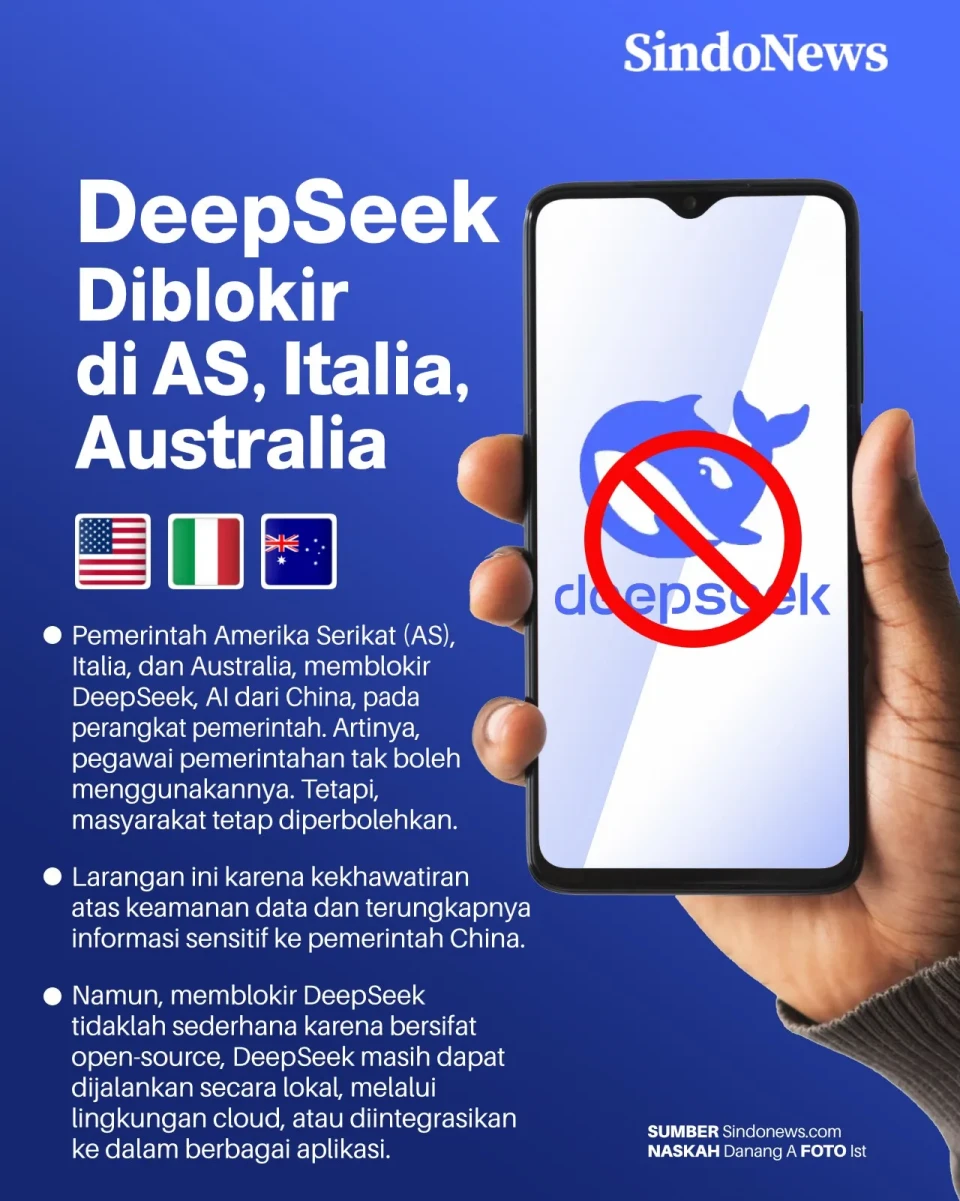 DeepSeek AI China Diblokir...