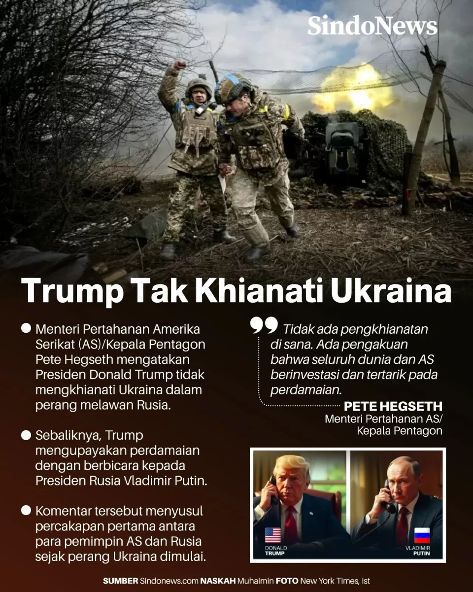 Trump Tak Khianati Ukraina...
