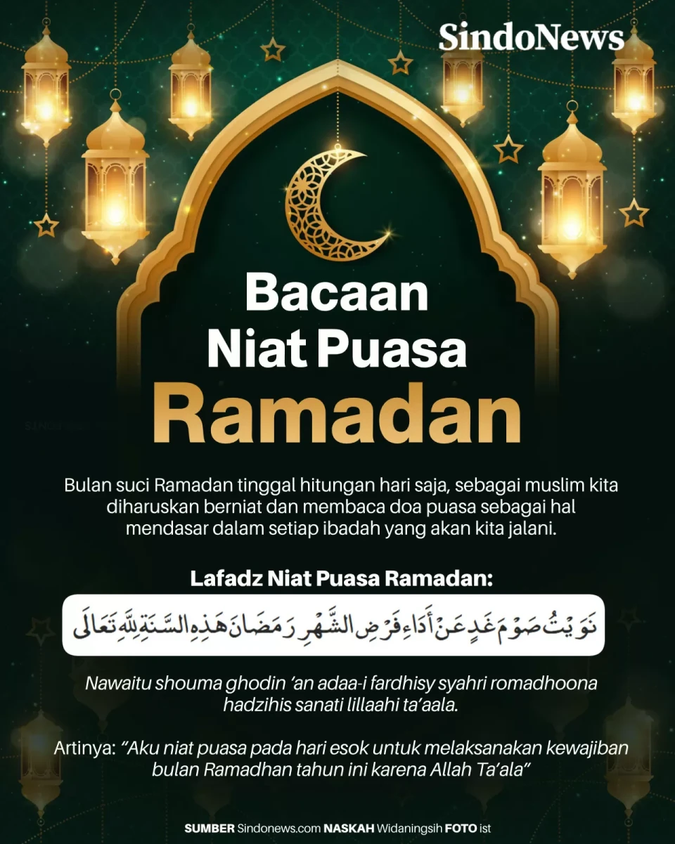 Bacaan Niat untuk Sahur...