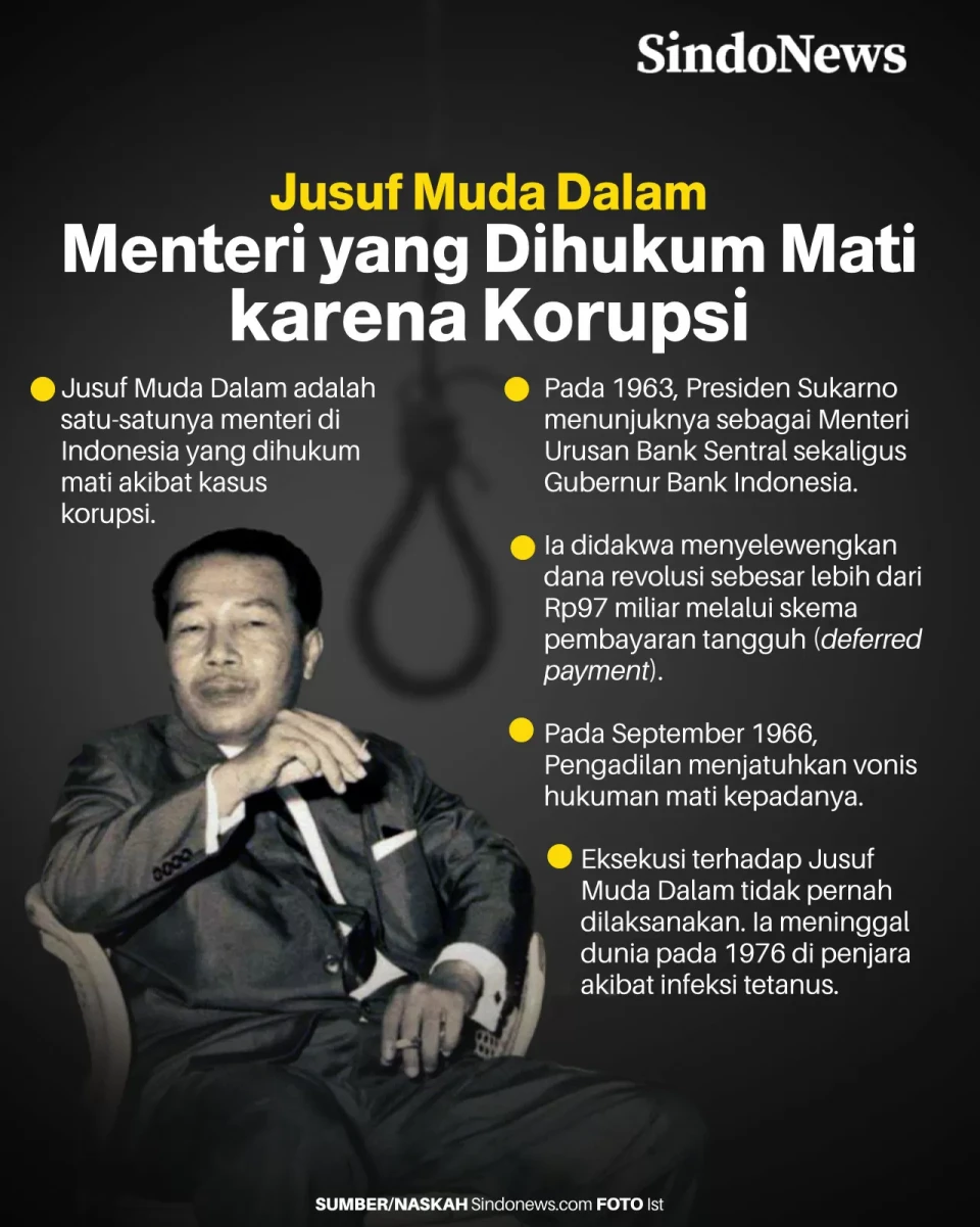 Jusuf Muda Dalam, Menteri...