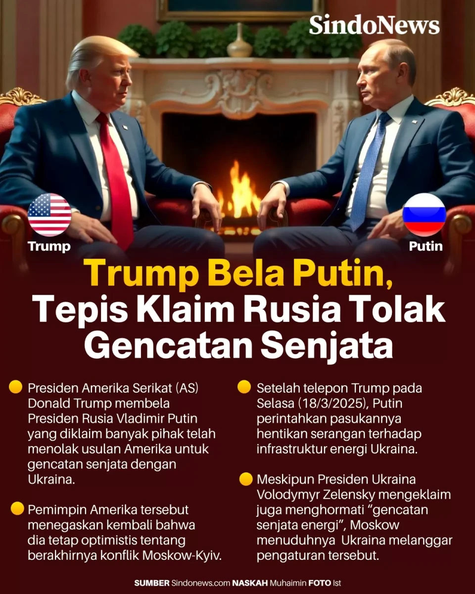 Trump Bela Putin, Tepis...