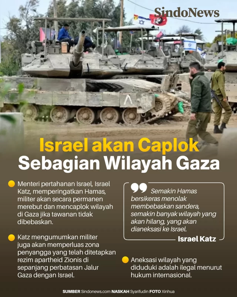 Israel akan Caplok Sebagian...
