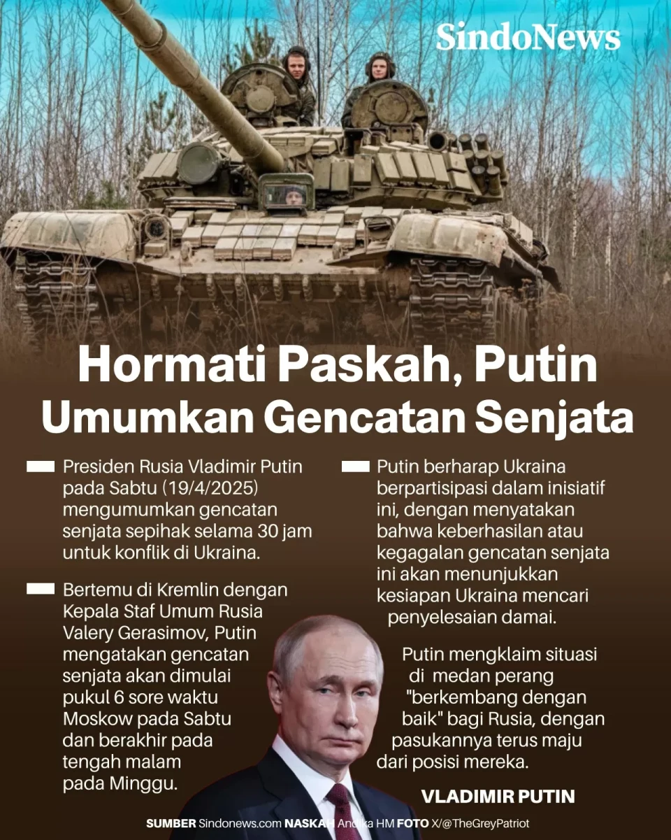 Putin Umumkan Gencatan...