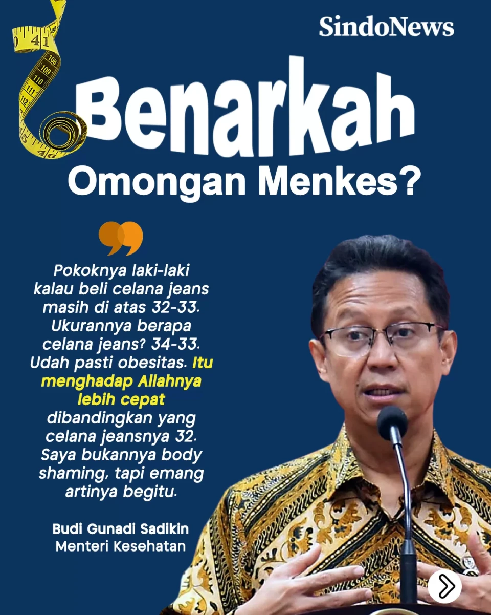 Menkes: Laki-laki Celananya...