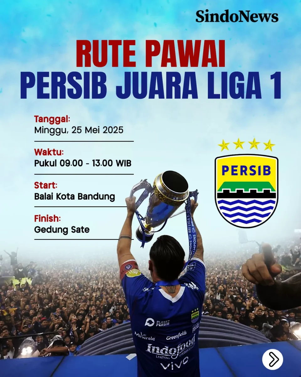 Rute Pawai Akbar Persib...