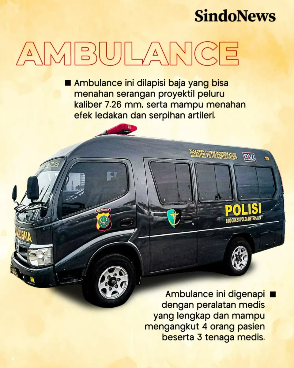 6 Kendaraan Polisi yang...