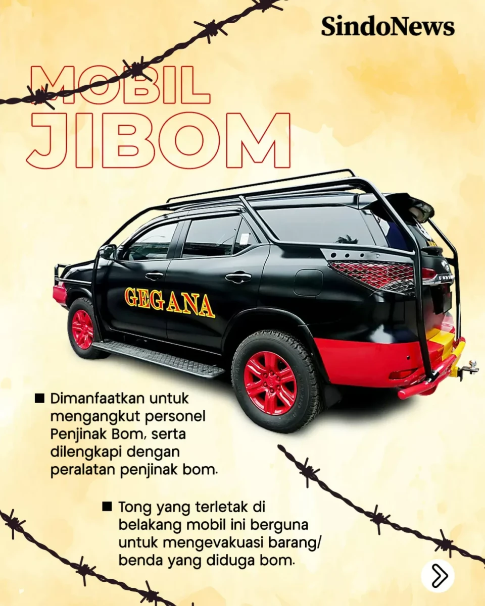 6 Kendaraan Polisi yang...