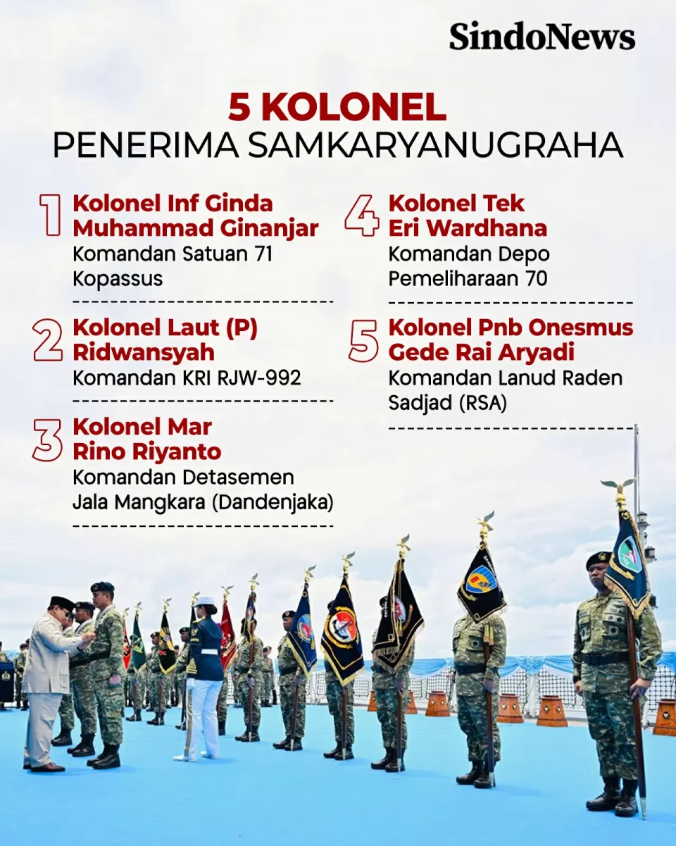5 Kolonel Terima Tanda...