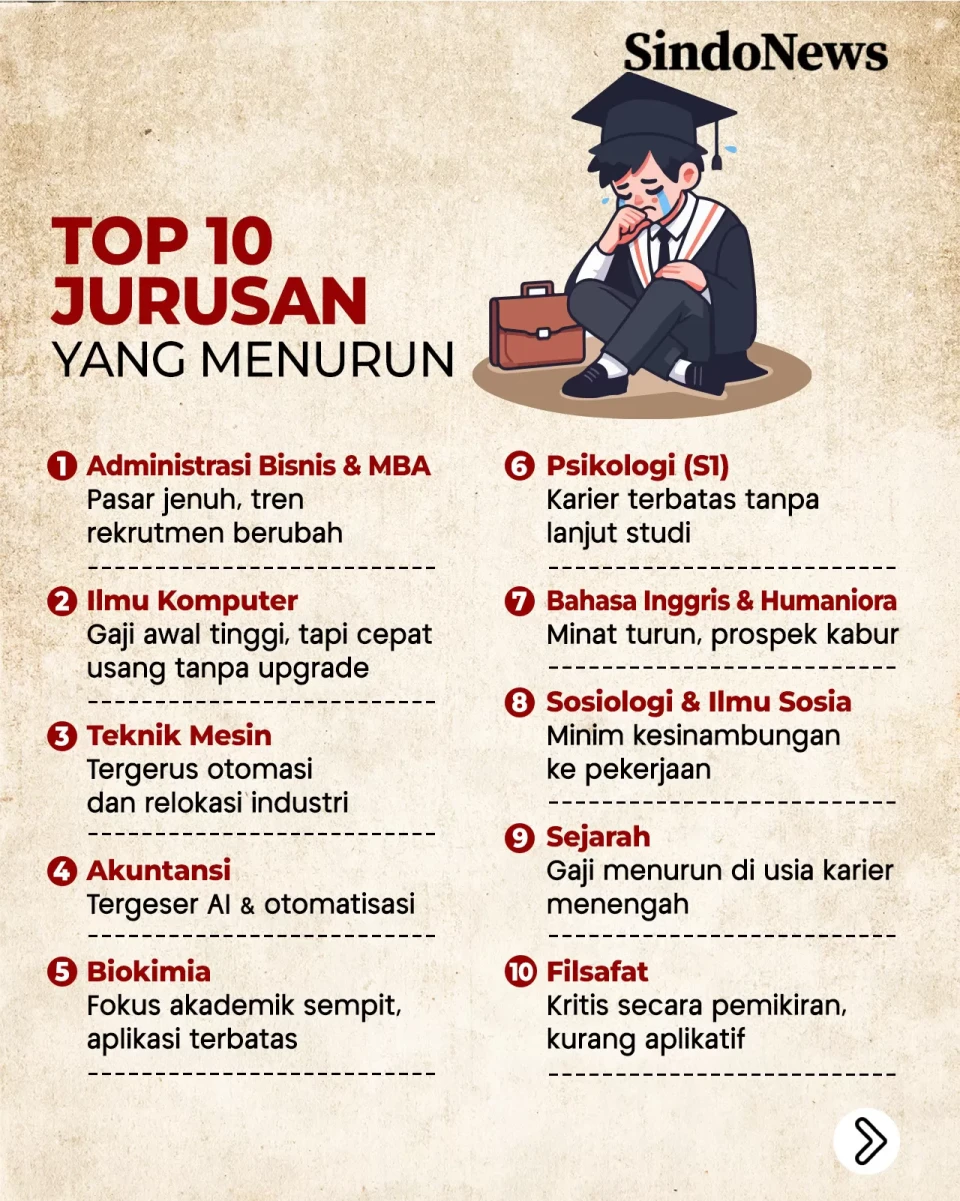 10 Jurusan yang Mulai...