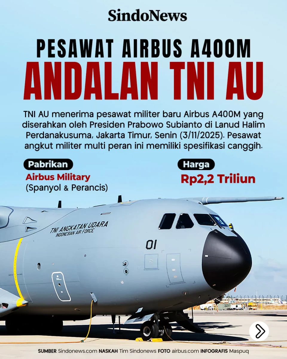 Pesawat Airbus A400M...
